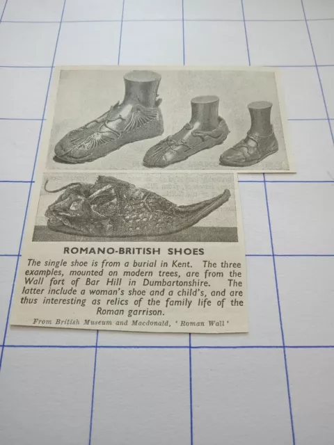 Romano British shoes burial Kent wall fort bar hill Dunbartonshire Roman