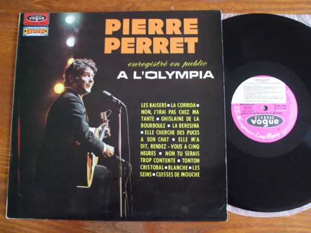 Vinyl 33T Lp De Pierre Perret A L'olympia Vogue Cld 724 1968 En Excellent Etat