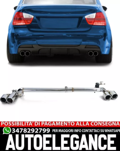 Set di conversione scarico duplex 4 tubi adatto per BMW E90 E91 323 325 328 330