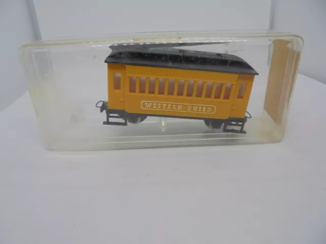 JOUEF EGGERBAHN 009 HOe NARROW GAUGE SCALE YELLOW WESTERN AMERICAN COACH BOXED