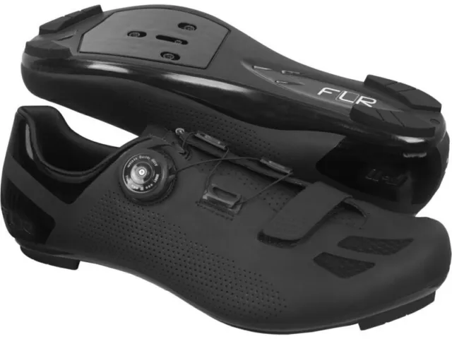 FLR F-11  Pro Road Race Cycling Shoes - Black Size 42 UK 8 - New In Box