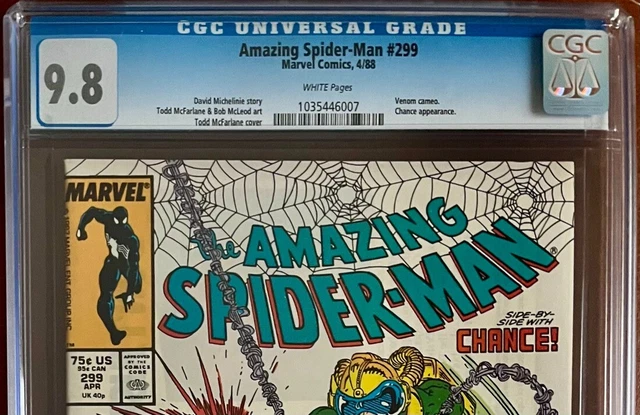 Amazing Spider-Man #299 CGC 9.8 Venom App Todd McFarlane Art White Pages 2