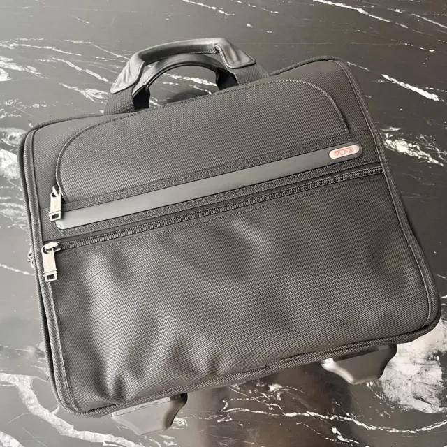 TUMI Alpha 17" Compact 2 Wheeled ballistic Nylon Wheeled Weekender Laptop Carry