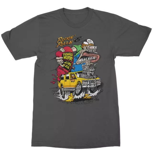 Ed Big Daddy Roth Rat Fink Rockin & Rollin Hot Rod Schöpfung Herren T-Shirt