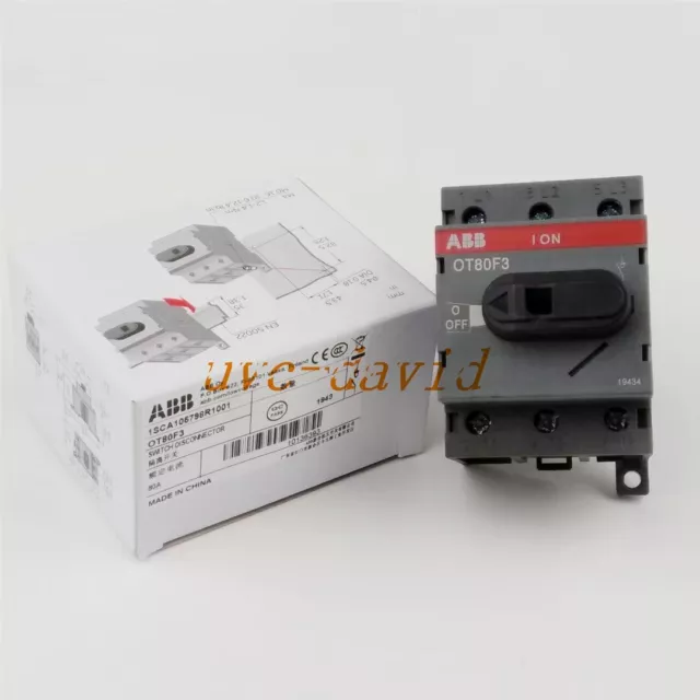 1PC NEW ABB Disconnector OT80F3 1SCA105798R1001 3P 80A