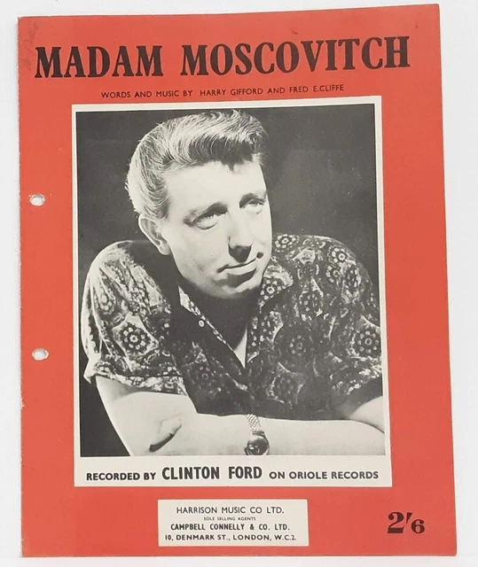 VINTAGE 1962 MADAM Moscovitch Sheet Music Clinton Ford Gifford/Cliffe