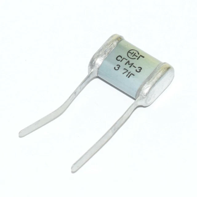 Lotto 2 Condensatori Argento-Mica SGM-3 100 PF 500 V 5% – Made In URSS NOS