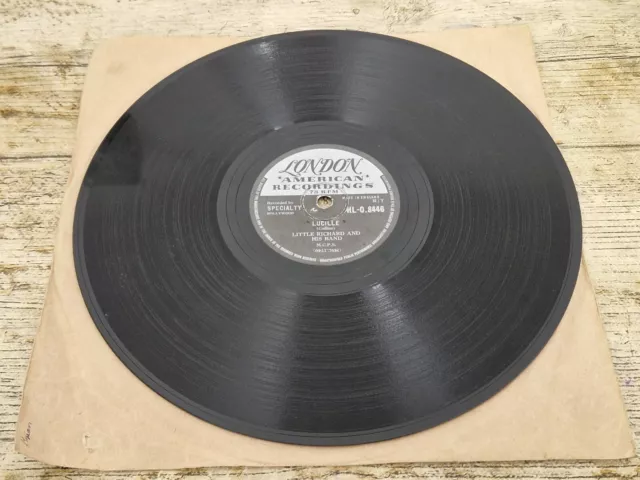 Vintage HMV Shellac 78 rpm Lucille Little Richard Record & Sleeve A/F