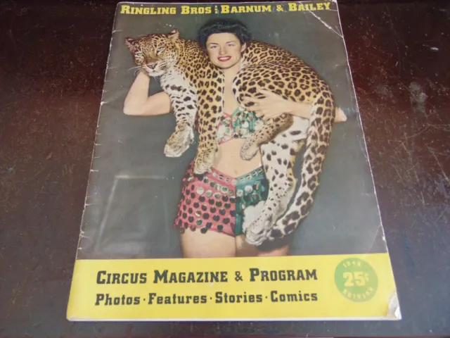 Ringling Bros And Barnum & Bailey Circus 1946 Magazine Souvenir Program  Ads ! *