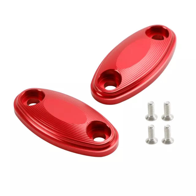 CNC Aluminum Red Mirror Block Off Plates For Honda CBR500R CBR600RR 2013-2020 EP