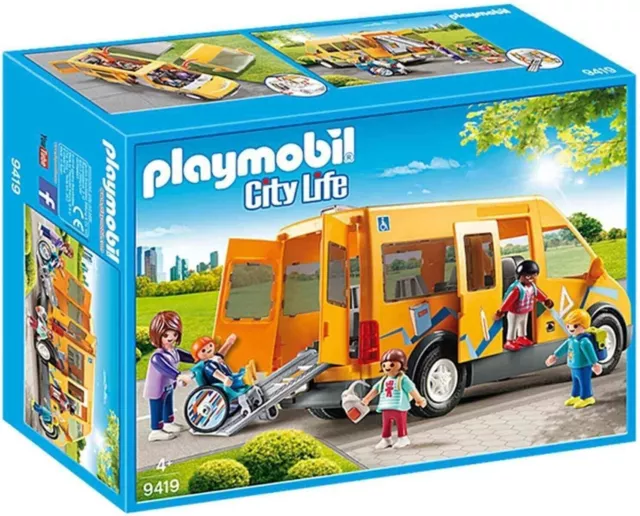 Playmobil City Life #9389 SCUOLABUS CON AUTISTA E 4 BAMBINI Nuovo Sigillato