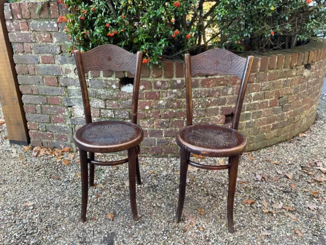 Pair of Mundus and J & J Kohn kitchen /side Chairs