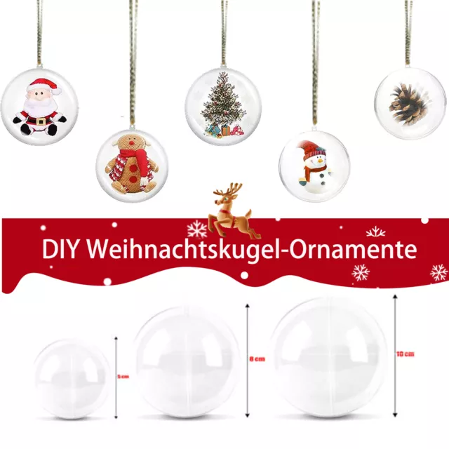 20stk Weihnachtskugeln Acrylkugeln Anhänger Christbaumkugeln Weihnachten Deko