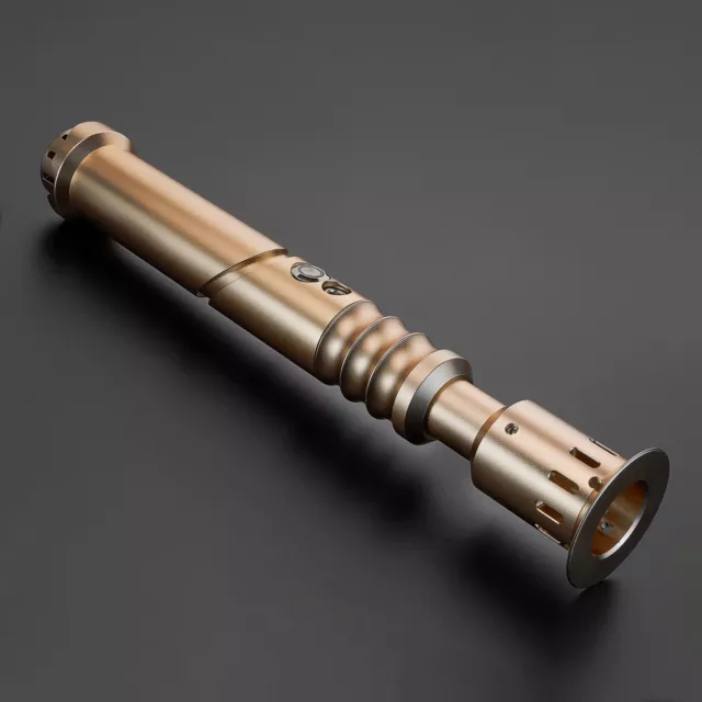 Star Wars Combat Lightsaber Baselit Custom No.132 FX RGB Gold Hilt Replica