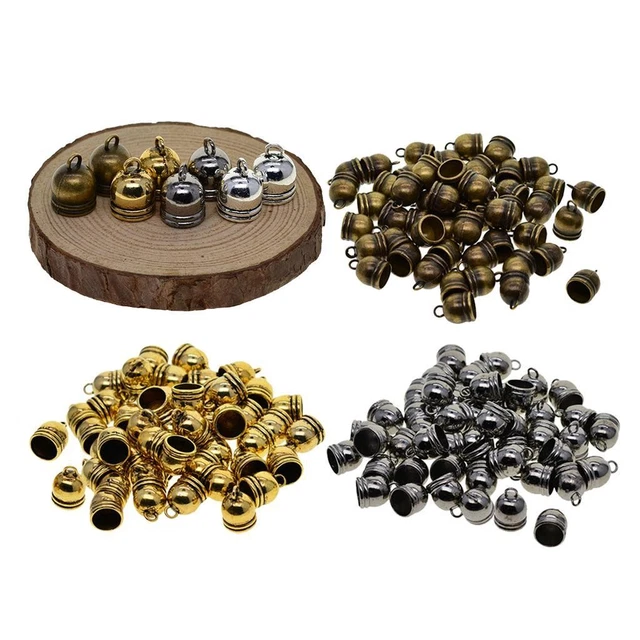 Lot 4 embouts glands cordons rideaux art déco en bronze
