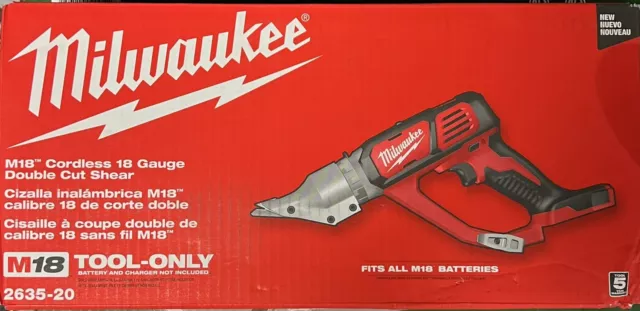 Milwaukee 2635-20 M18™ Cordless 18 Gauge Double Cut Shear (Bare Tool)