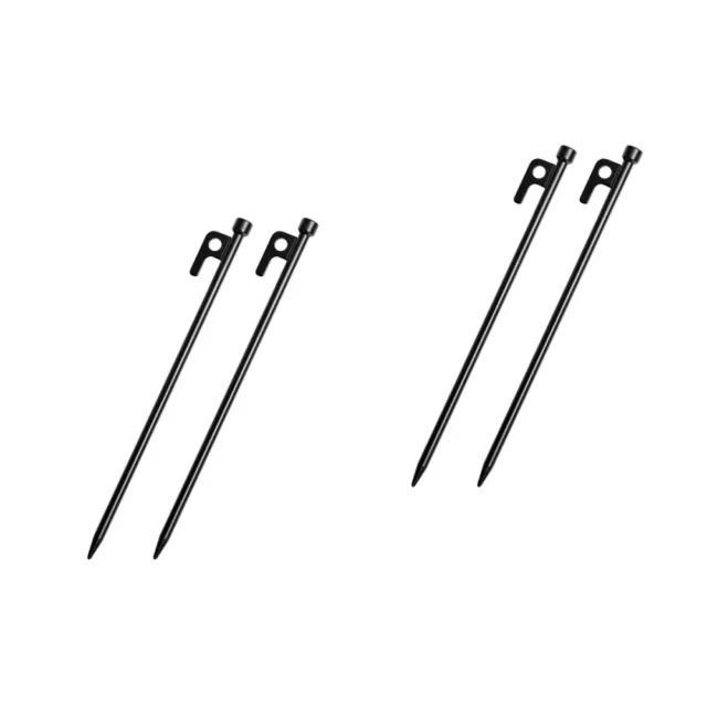 4 Pcs Cast Iron Camping Stakes Forged Tent Pegs Outdoor Decorations