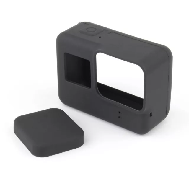 For GoPro HERO 5 Silicon Soft Case Protective Dirtproof Skin Cover and Lens Cap