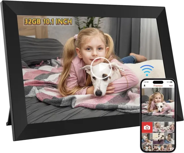 Digital Photo Frame, 10.1 WiFi Digital Picture Frame, HD IPS Touch Screen