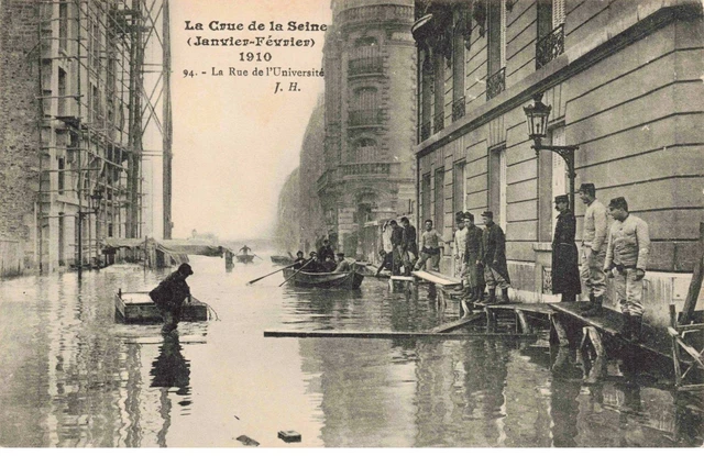 75007 - PARIS - S01596 - Janvier Février1910 - La Crue de la Seine - La Rue de