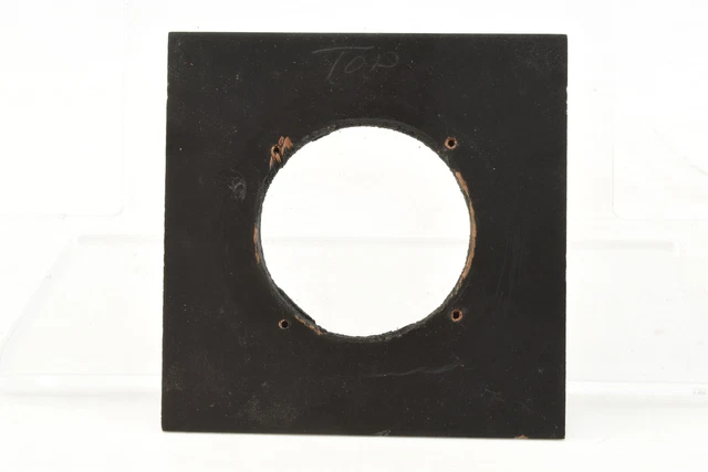 Antique Wooden Lens Board 4'' x 4'' for 54mm Large Format Lens (V4314)