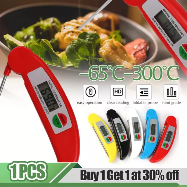 Digital Food Thermometer Probe Cooking Meat Kitchen Temperature BBQ Turkey Milk