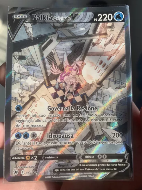 Carta Pokémon Palkia Originale V ASTRO (ASR 040) - Ultra Rare - Lucentezza  Siderale - Near Mint - Italiano