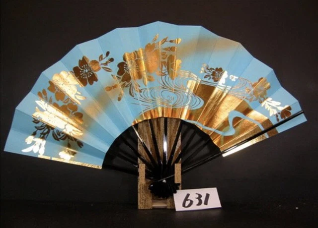 Japanese Folding Fan KYOTO Traditional Sensu Ougi SAKURA Cherry Blossom #631 F/S
