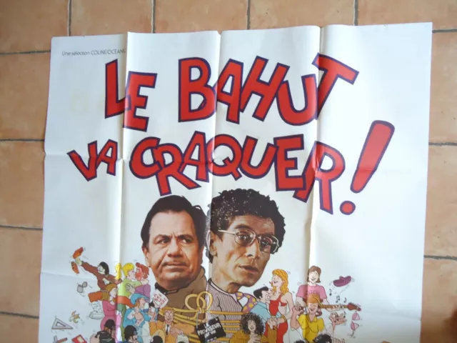 POSTER  AFFICHE ORIGINALE CINEMA LE BAHUT VA CRAQUER Michel Galabru Darry Cowl 2