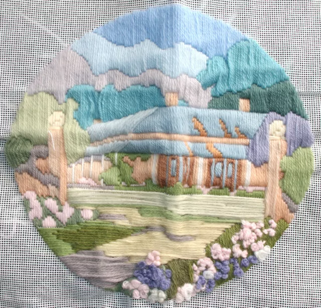 Preloved House Longstitch, Completed Canvas