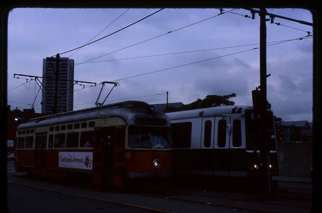 Trolley Slide - Boston MBTA #3295 PCC Streetcar 1978 Vintage Transit Traction