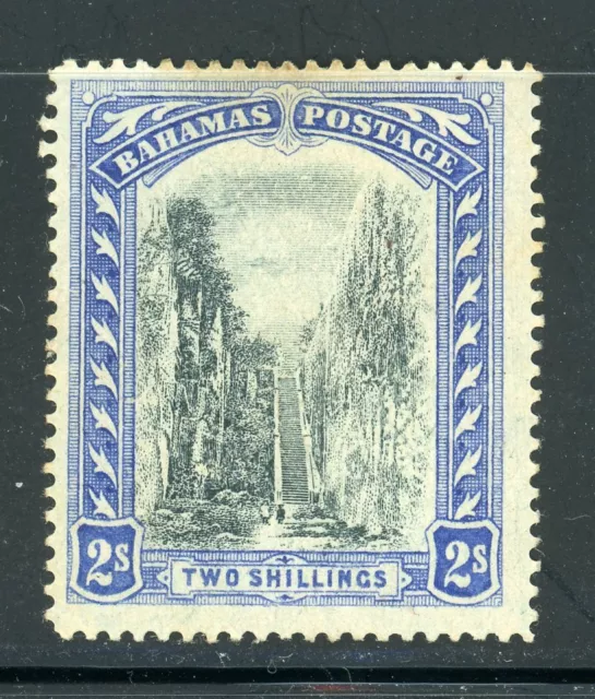 BAHAMAS 61 SG79 MH 1916 2sh blue Queen's Staircase Wmk Mult Crown CA CV$38