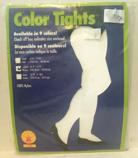 Rubie's Costumes Women's White Tights NWT New Size Medium Style 128