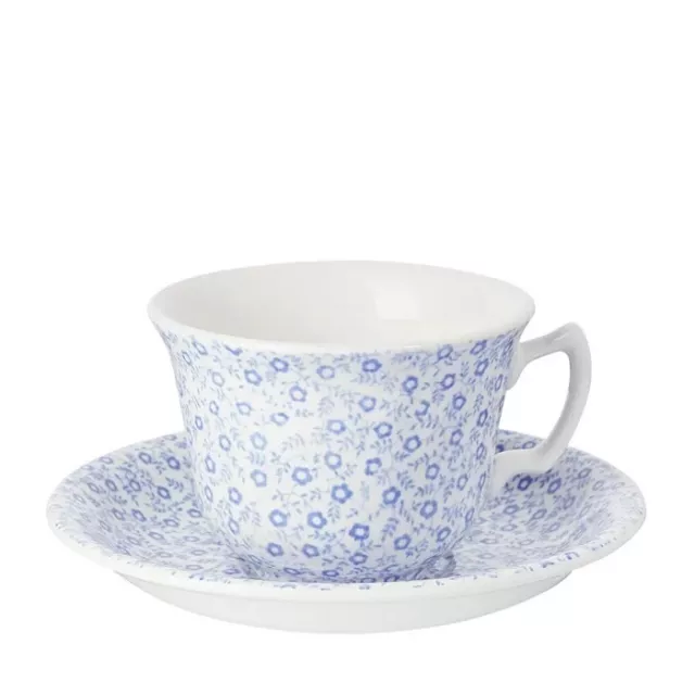 Burleigh Blue Felicity Cup & Saucer  Pre-owned Unused F/S from JAPAN