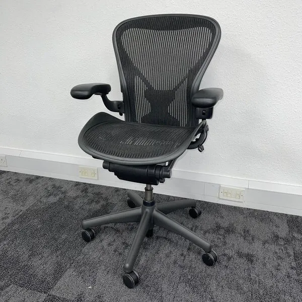 Herman Miller Aeron Size B Fully Loaded Posturefit Ergonomic Chair / Refurbished