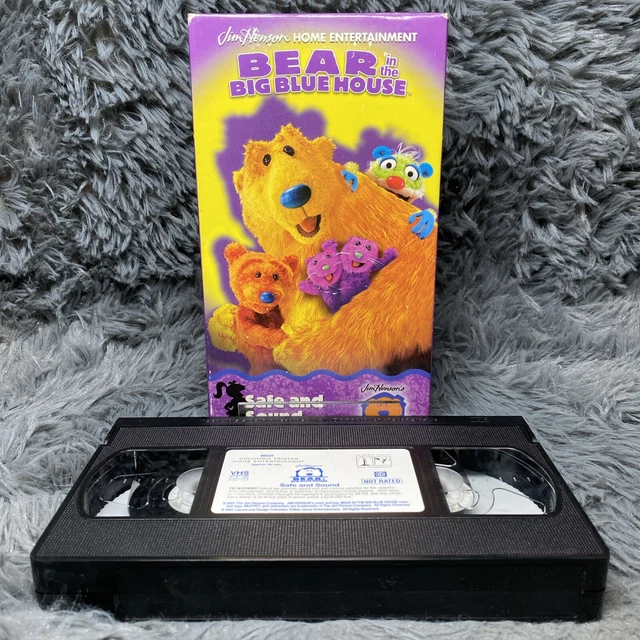 BEAR IN THE Big Blue House Safe and Sound VHS Tape 2001 Jim Henson ...