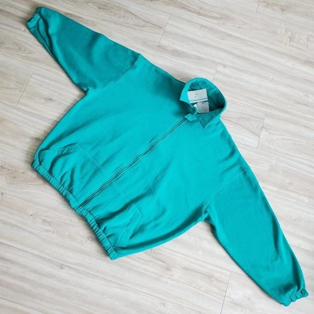 NEW Vintage 90's Jansport Green Zip-Up Sweatshirt