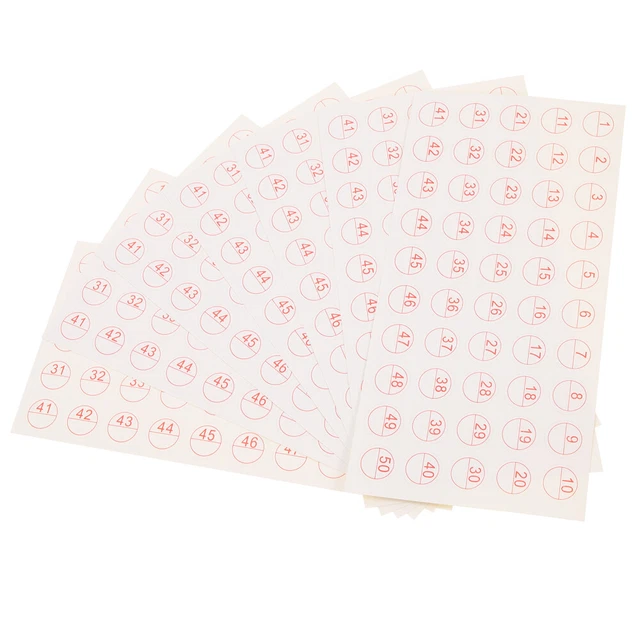 Empty Game Classification Sticker 50 SHEETS LABEL Classification Sticker Blank Number Stickers £10.48 ...