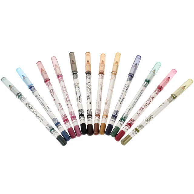 Matita eyeliner 12 colori utile set matite eyeliner matite cosmetiche signora