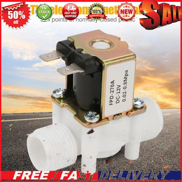 DC 12V Water Oil Control Valve Normally Closed 0.02-0.8mpa for Washing Machine