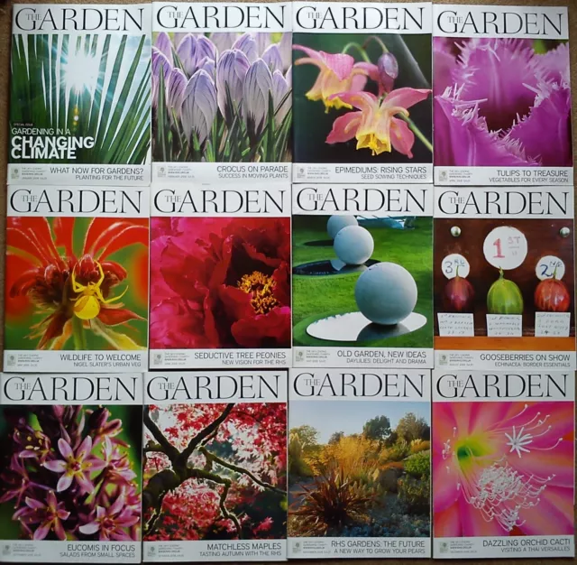 RHS The GARDEN 12 Magazines FULL YEAR 2008 Royal Horticultural Society GARDENING