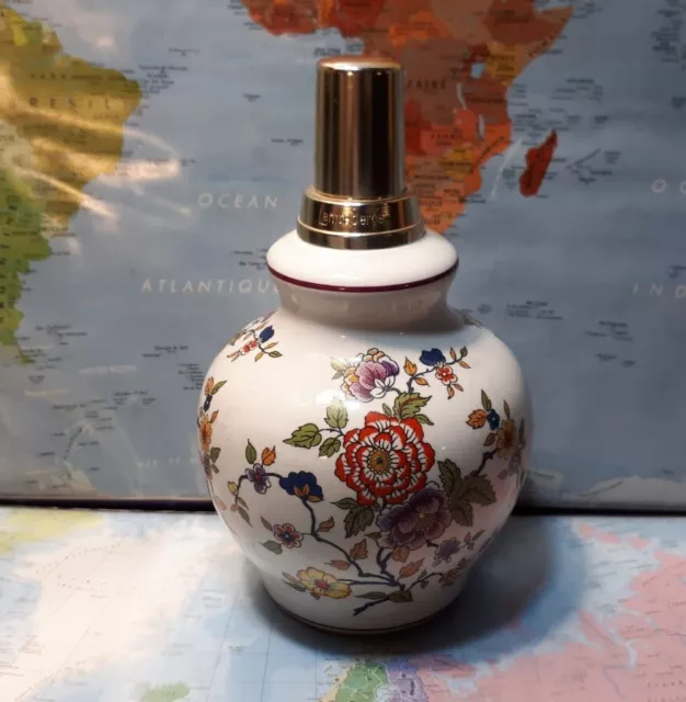 Ancienne lampe BERGER PARIS en porcelaine décor floral Peinte à la Main