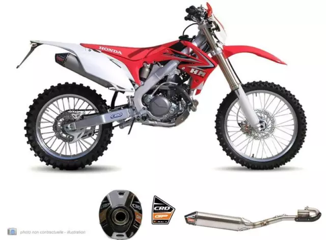 Pot Echappements Ligne Complete Crd Inox Honda Crf 450 R E Crf450R Crf450E 2012