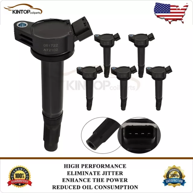 6 IGNITION COIL Pack for Toyota Camry Rav4 Avalon Lexus RX350 ES350 3