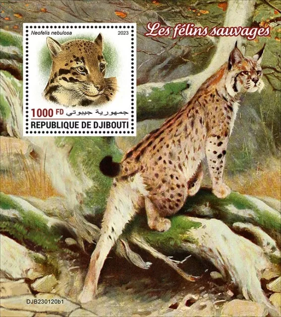 2023/03 - DJIBOUTI - WILD CATS I   1V  complet set    MNH **