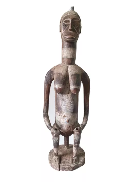 Feine Chamba Umstandsfigur. Authentisch, alt und gebraucht. Hervorragende Patina.  Nigeria. 3