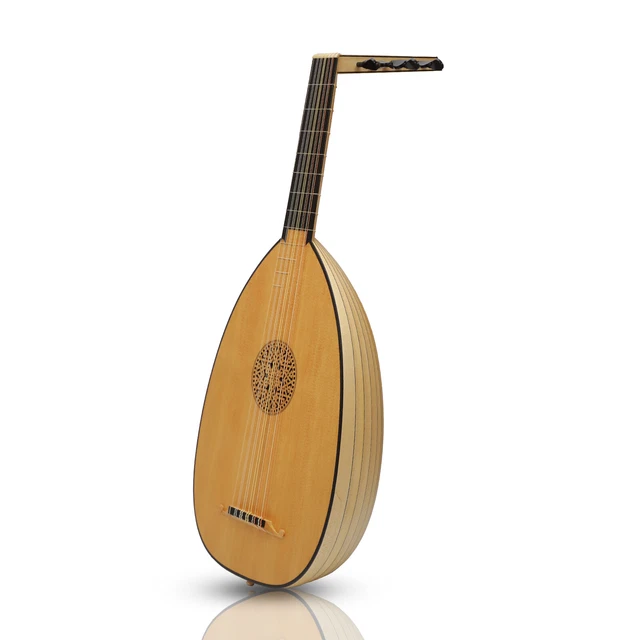 Muzikkon 6 Course Heartland Renaissance Lute Deluxe, Gaucher Érable