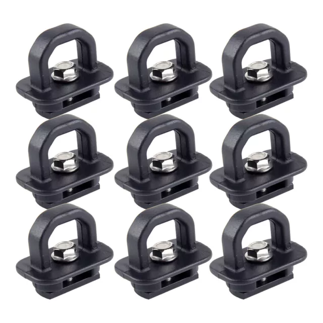 9 PCS Tie Down Anchor Truck Bed Side Wall Anchors Car Fit for GMC Chevy Metal e