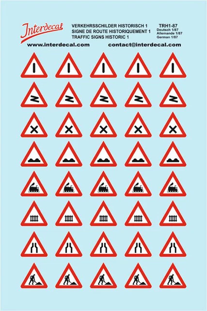 SEGNALETICA STRADALE STORICA 01 DE 1/87 immagine scorrevole bagnata