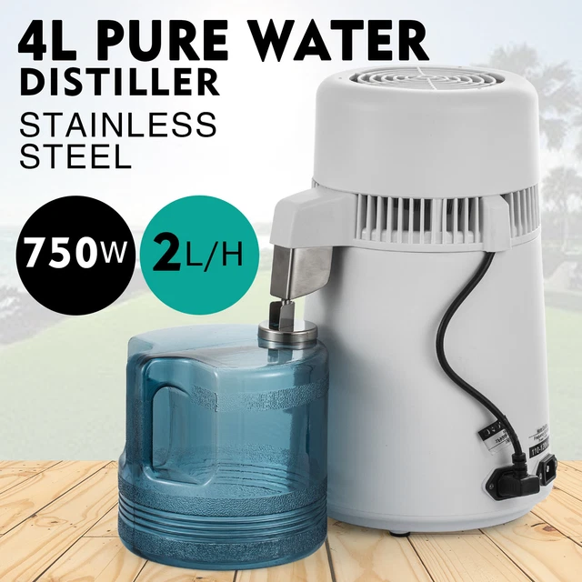 4L WATER DISTILLER Purifier Stainless Steel Distilled Purified Home